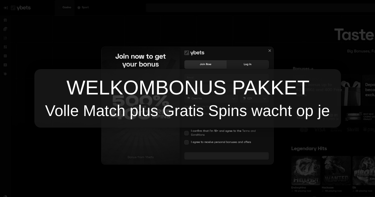Ybets Casino welcome bonus